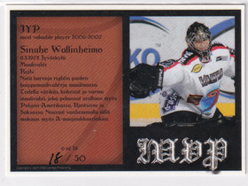 2007-08 Cardset MVP Sinuhe Wallinheimo /50