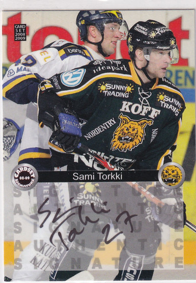 2008-09 Cardset Signature Sami Torkki /125