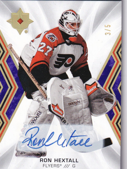  2021-22 Ultimate Collection Autographs Purple #84 Ron Hextall /5