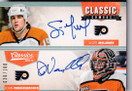  2012-13 Classics Signatures Classic Combos Dual Autographs #21 John Vanbiesbrouck/100/Scott Mellanby