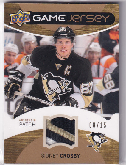  2012-13 Upper Deck Game Jerseys Patches #GJSC Sidney Crosby /15