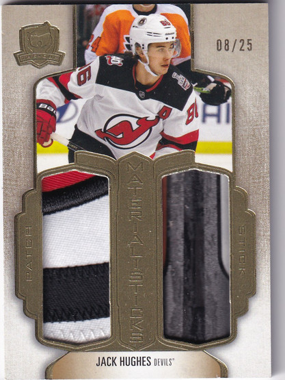  2022-23 The Cup MaterialiSticks #MSJH Jack Hughes /25