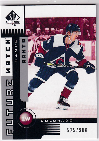  2021-22 SP Authentic '01-02 Retro Future Watch #01FWSR Sampo Ranta /900