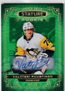  2022-23 Upper Deck Stature Photo Variant Autographs Green #160 Valtteri Puustinen/20