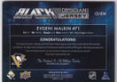  2021-22 UD Black Obsidian Jerseys #OJEM Evgeni Malkin /249