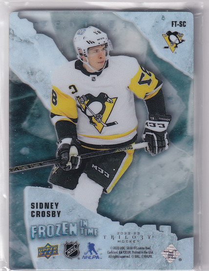  2022-23 Upper Deck Trilogy Frozen in Time #FTSC Sidney Crosby /275