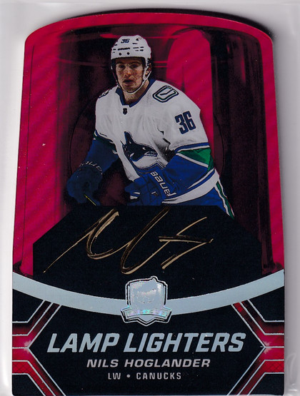  2020-21 The Cup Lamp Lighters Autographs #LLNH Nils Hoglander A