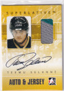  2009-10 ITG Superlative Jerseys Autographs Silver #AJTS Teemu Selanne /50
