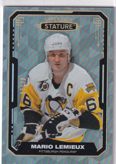  2021-22 Upper Deck Stature Design Photo Variant #71 Mario Lemieux /22
