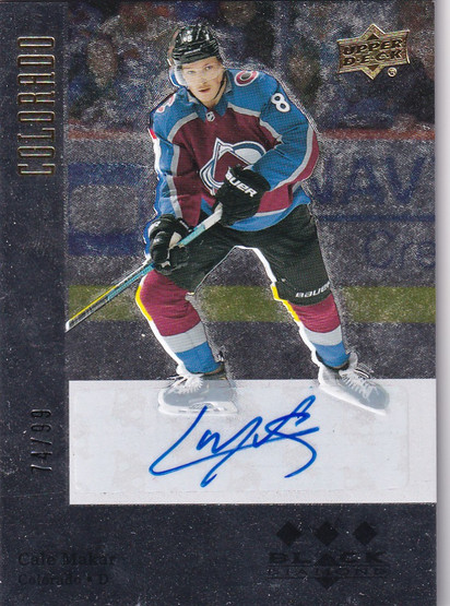  2019-20 Black Diamond '96-97 Tribute Pure Black Autographs #BDTMA Cale Makar/99 RC