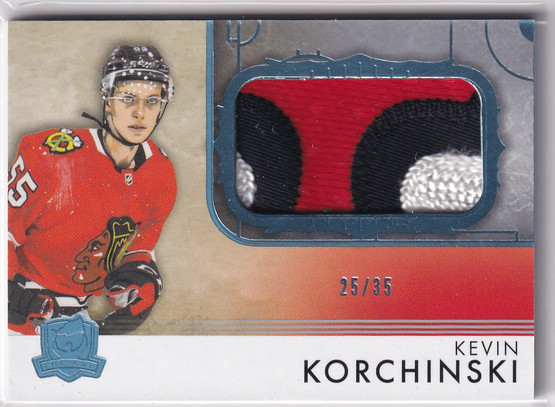  2023-24 The Cup Rookie Rink Gallery Jerseys Patch #RGKKV3 Kevin Korchinski /35