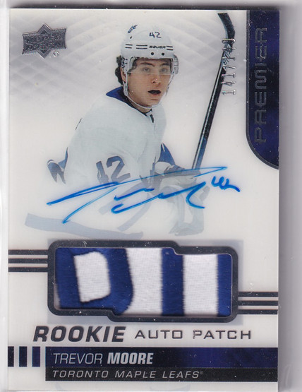  2019-20 Upper Deck Premier Acetate Rookie Patch Autographs #ARTM Trevor Moore/149