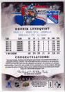  2016-17 Artifacts Autograph Materials Silver #87 Henrik Lundqvist/25