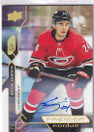  2021-22 Upper Deck Premier Autographs Gold #118 Seth Jarvis/35 RC
