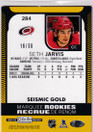 2021-22 O-Pee-Chee Platinum Seismic Gold #284 Seth Jarvis /50