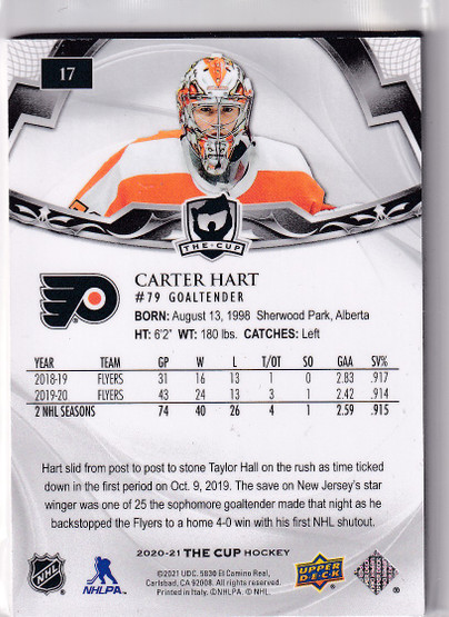  2020-21 The Cup #17 Carter Hart /249