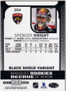  2021-22 O-Pee-Chee Platinum #204 Spencer Knight RC black shield
