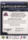  2006-07 Black Diamond Gemography #GRN Rick Nash SP