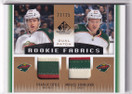  2013-14 SP Game Used Rookie Fabrics Dual Patches #RF2CG Charlie Coyle/Mikael Granlund /25