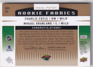  2013-14 SP Game Used Rookie Fabrics Dual Patches #RF2CG Charlie Coyle/Mikael Granlund /25
