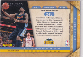 2010-11 Panini Gold Standard #245 Gary Forbes RC Auto /299 