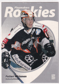 2006-07 Cardset Playmakers Rookies Petteri Wirtanen /200