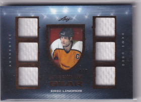  2022-23 ITG Used In The Game Used Gear Platinum Blue Spectrum #GUG11 Eric Lindros /6