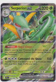 Pokemon Serperior EX 003/086 Black Bolt Double Rare