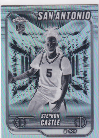  2024-25 Topps Chrome Negative Refractors #122 Stephon Castle RC