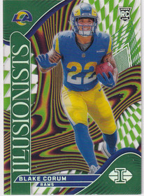 2024 Illusions Blake Corum Rookie Illusionists Emerald #11 
