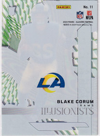 2024 Illusions Blake Corum Rookie Illusionists Emerald #11 