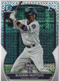 2023 Bowman Chrome #BCP-234 Bladimir Restituyo Chrome Prospects Mojo Refractor
