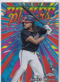 2025 Topps Chrome LogoFractor Edition James Wood Power Players RC #PP-19