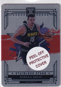  2023-24 Panini Impeccable Stainless Stars International Red #23 Nikola Jokic