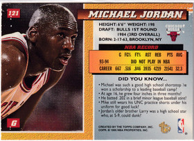  1994-95 Embossed Golden Idols #121 Michael Jordan
