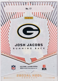  2024 Panini Illusions Abracadabra Orange #17 Josh Jacobs