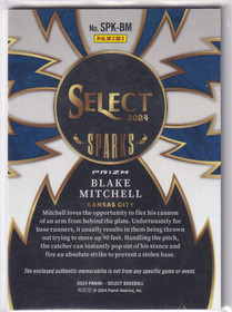 2024 Panini Select Blake Mitchell Sparks Flash Prizm Relic #SPK-BM