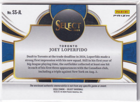 2024 Select Joey Loperfido Rookie RC Selective Swatches Jersey