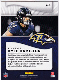  2024 Panini Illusions Trophy Collection Orange #9 Kyle Hamilton RC