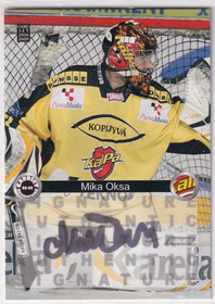 2008-09 Cardset Signature Mika Oksa /125