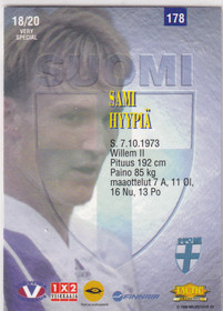 1996 Tactic Very Special #18 Sami Hyypiä 