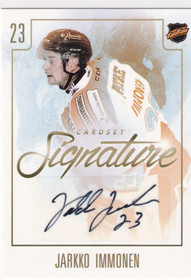 2017-18 Cardset Signature Jarkko Immonen /125 