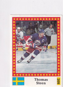 1991 Semic WC hockey Thomas Steen  FANTOM BACK
