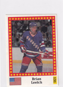 1991 Semic WC hockey Brian Leetch  FANTOM BACK