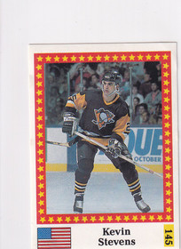 1991 Semic WC hockey Kevin Stevens  FANTOM BACK