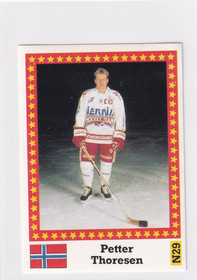 1991 Semic WC hockey Petter Thoresen  FANTOM BACK