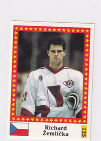 1991 Semic WC hockey Richard Zemlicka  FANTOM BACK
