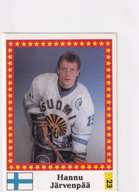 1991 Semic WC hockey Hannu Järvenpää FANTOM BACK