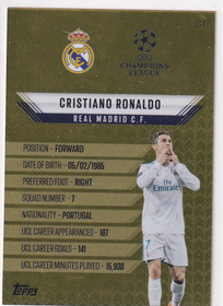2024-25 Topps Match Attax - Cristiano Ronaldo Golden Edge GE7