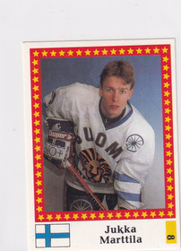 1991 Semic WC hockey Jukka Marttila  FANTOM BACK
